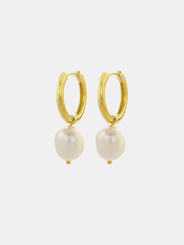 Pearl Hoop Huggies