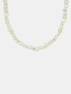 Pearl necklace on a white background