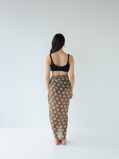 Daisy Day Maxi Scarf Moss