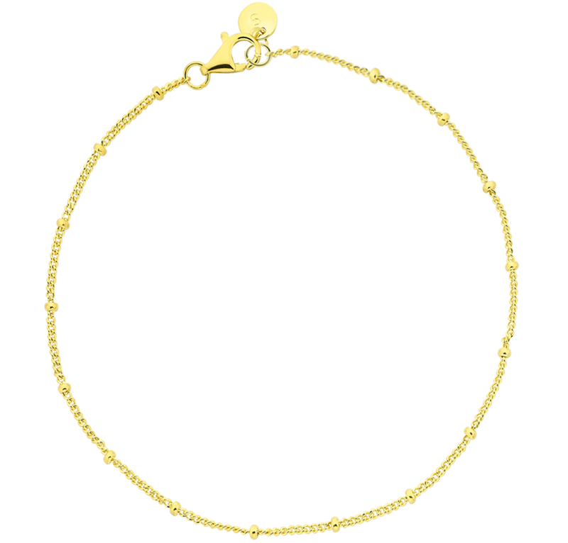 Charm Bracelet Chain - Gold / 16.5cm - Satellite Chain
