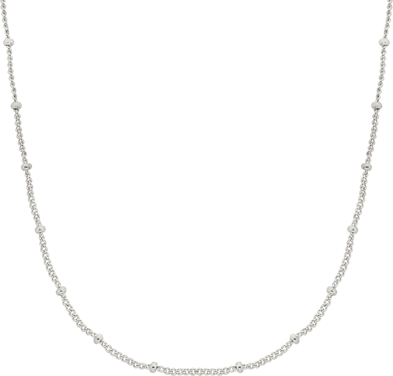 Charm Necklace Chain - Silver / 40cm - Satellite Chain