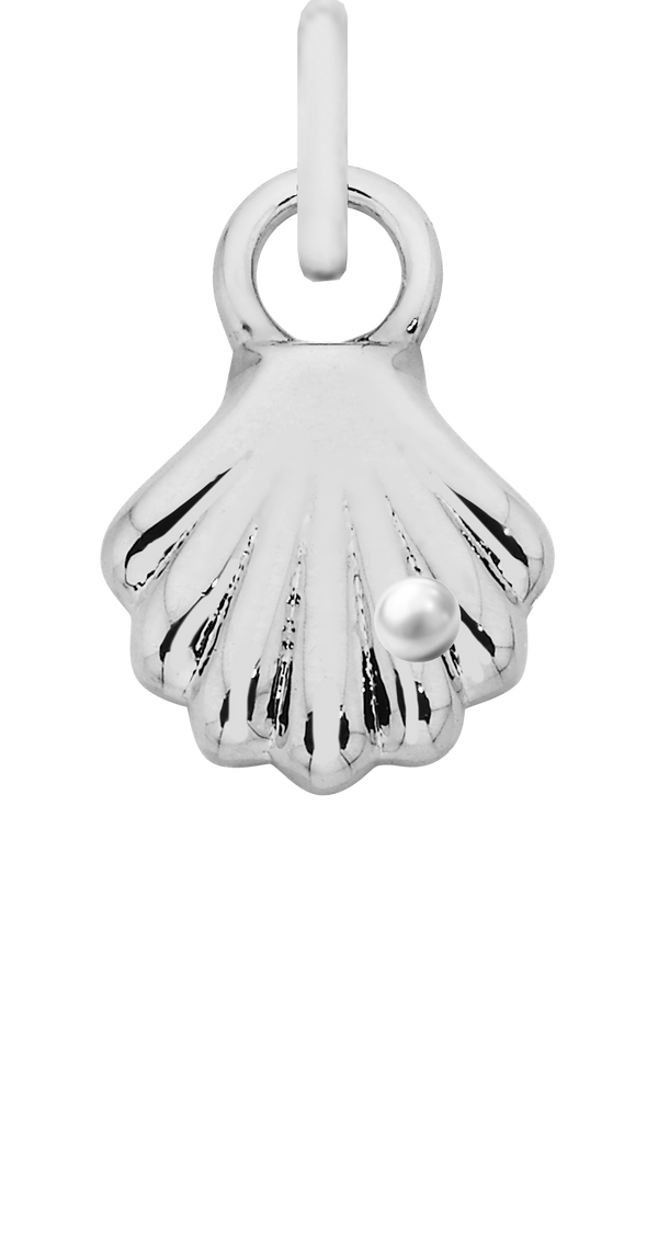 Charm Single Pendant - Silver / Icons - She Shell w Pearl