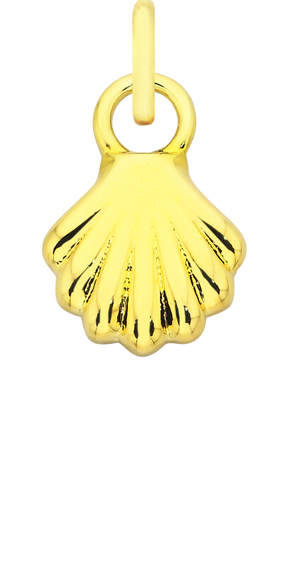 Charm Single Pendant - Gold / Icons - She Shell