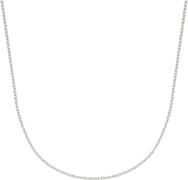 Charm Necklace Chain - Silver / 40cm - Cable Chain