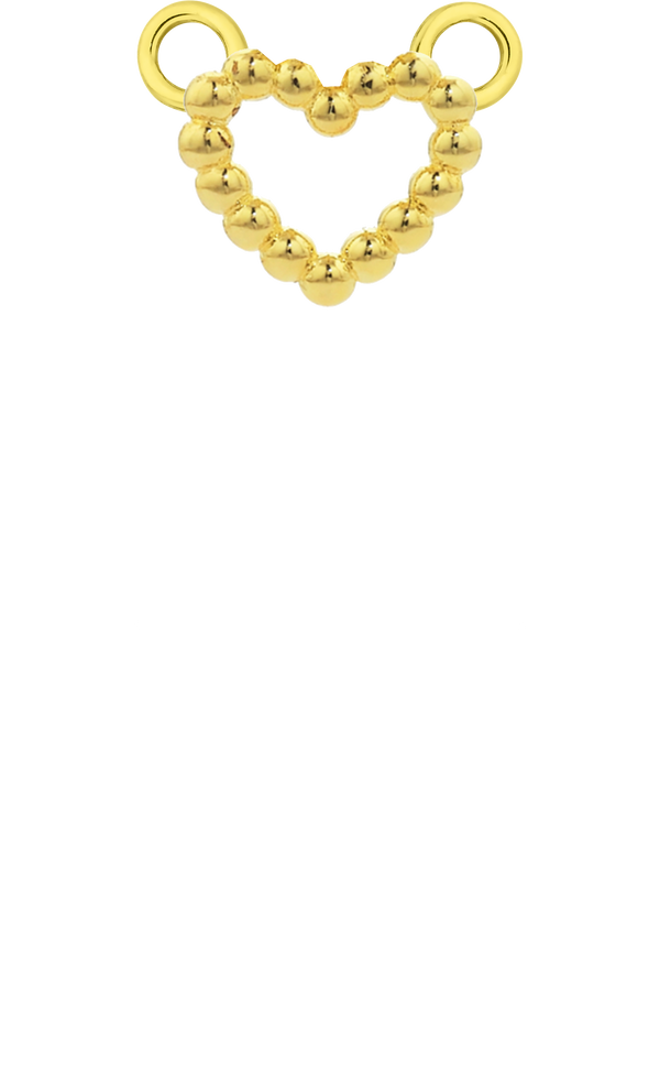 Personalised Single Pendant - Solid Gold / Icons - Dotty Love