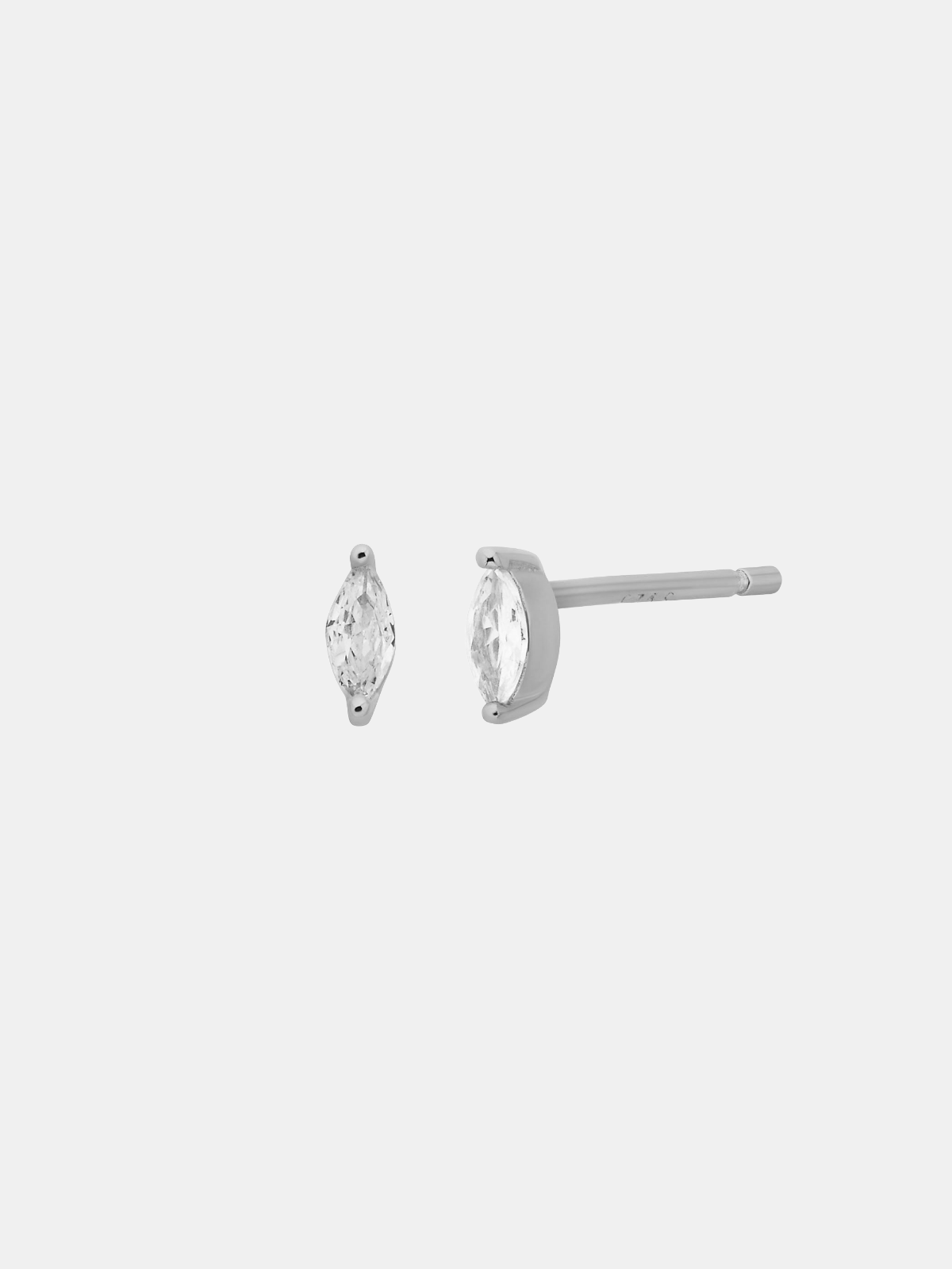 Solitaire Marquise Studs