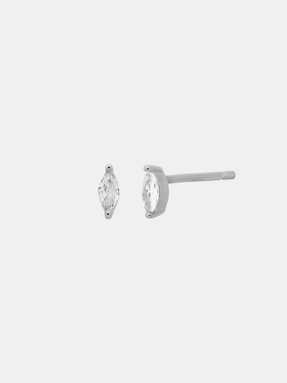 Solitaire Marquise Studs