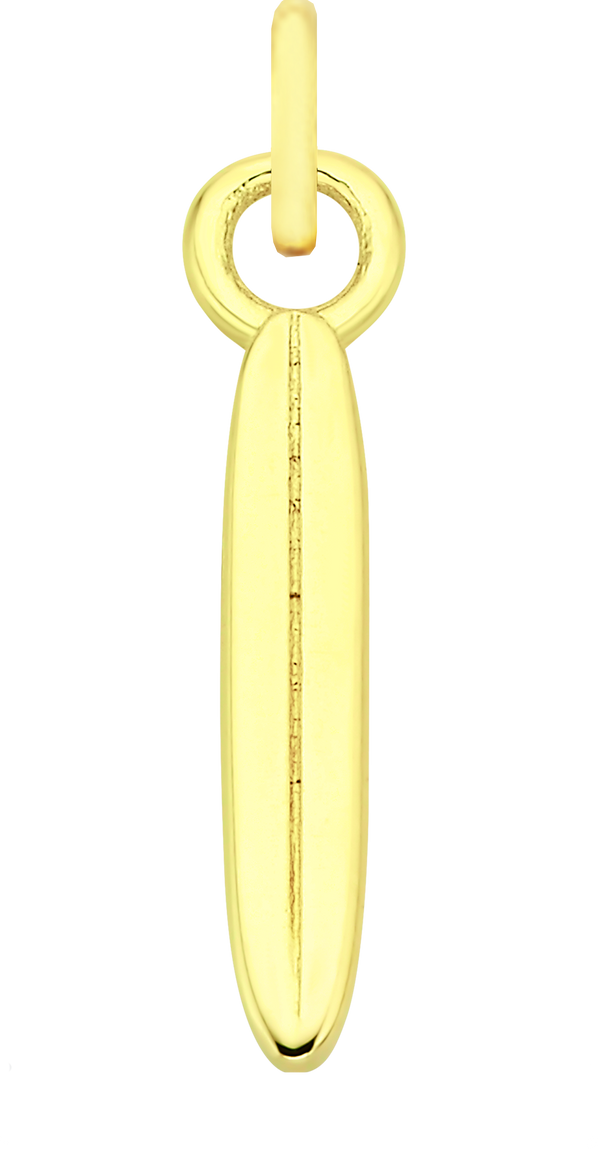 Charm Single Pendant - Gold / Sports - Surf's Up