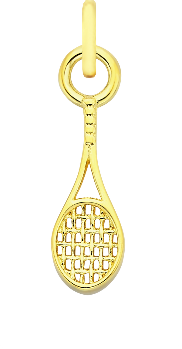 Charm Single Pendant - Gold / Sports - Tennis
