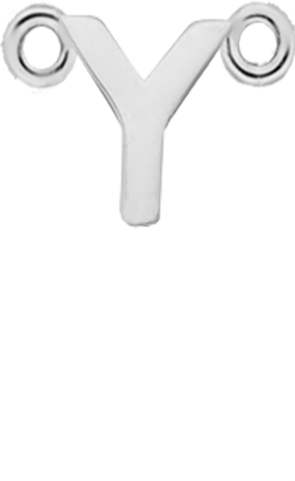 CYL Single Pendant - Silver / Letters