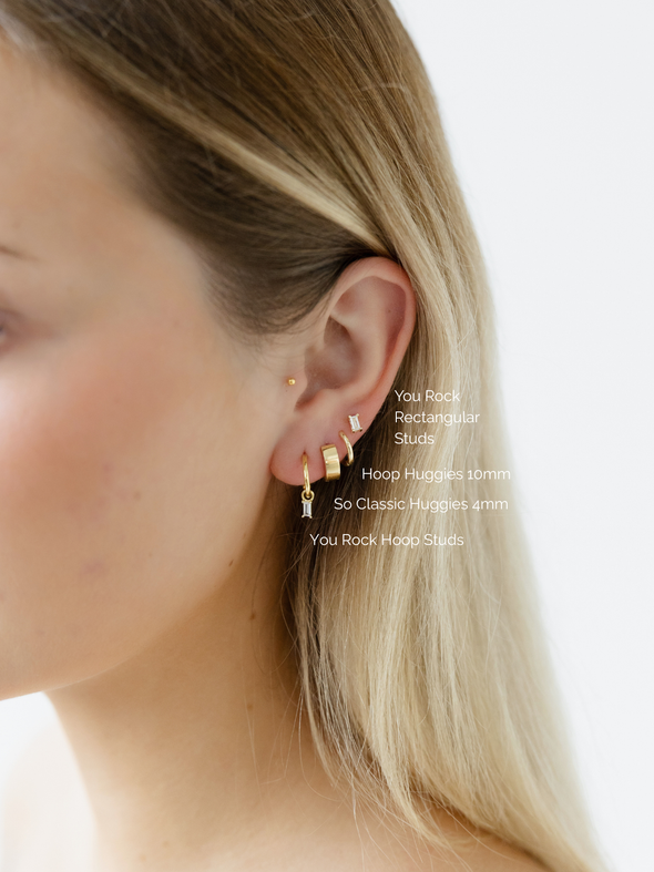 You Rock Rectangle Studs