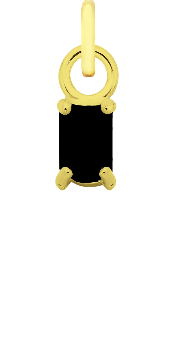 Charm Single Pendant - Gold / Icons - You Rock Black
