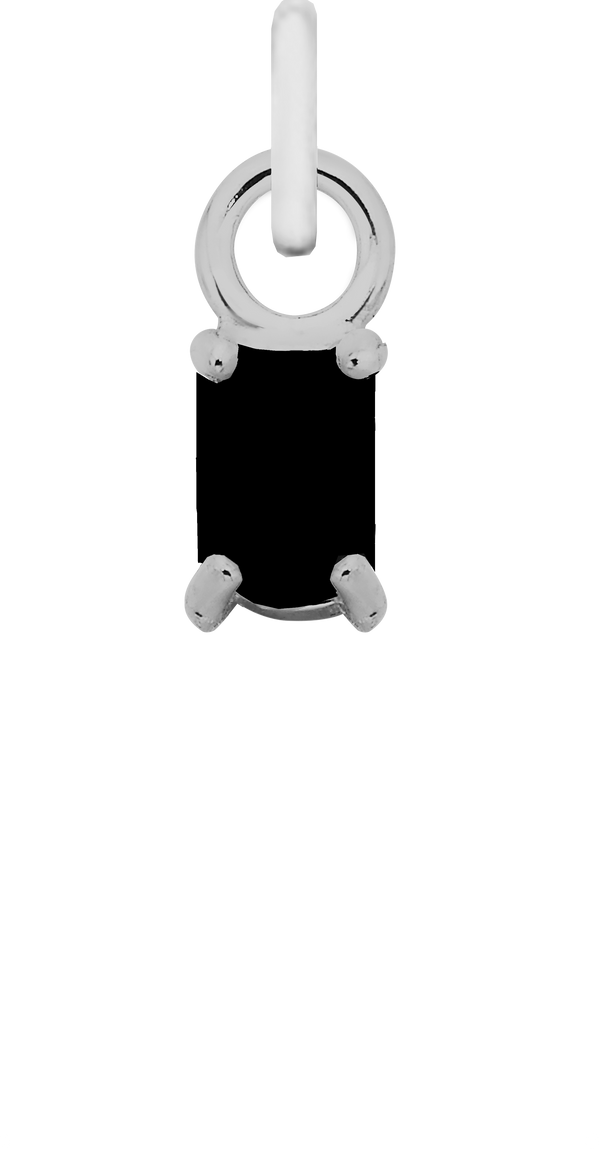 Charm Single Pendant - Silver / Icons - You Rock Black