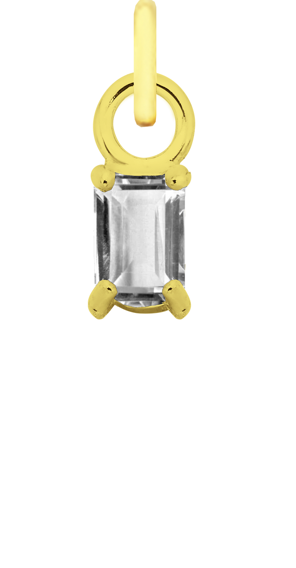 Charm Single Pendant - Gold / Icons - You Rock Clear
