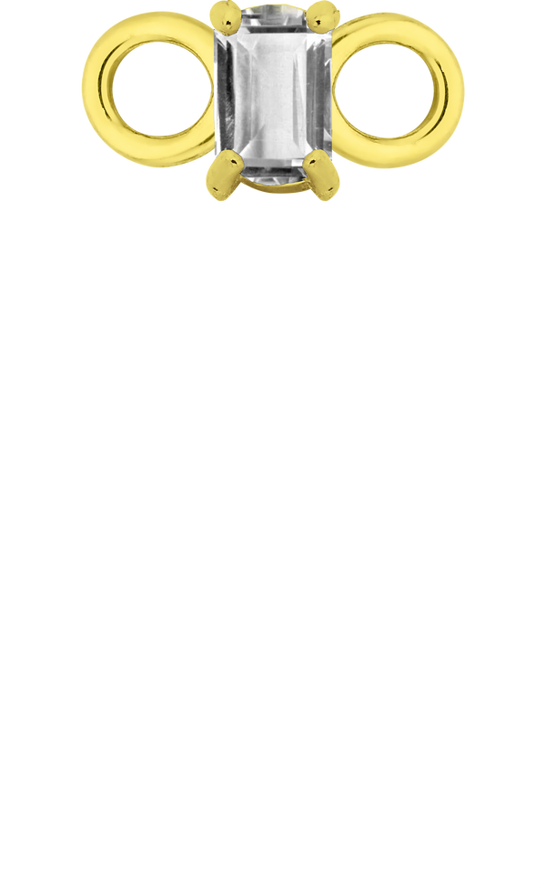 Personalised Single Pendant - Gold / Icons - You Rock Clear