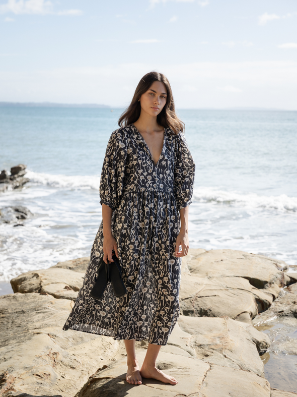Cotton Midi Dress