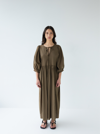 Cotton Midi Dress