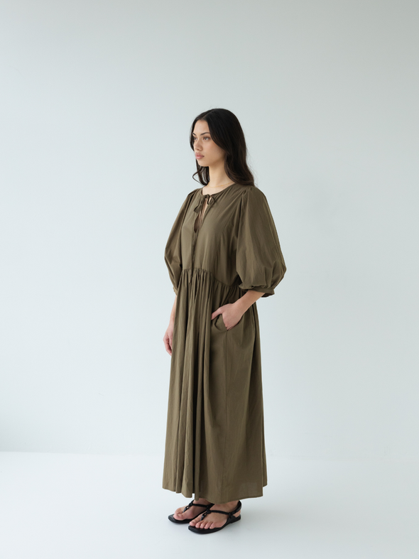 Cotton Midi Dress