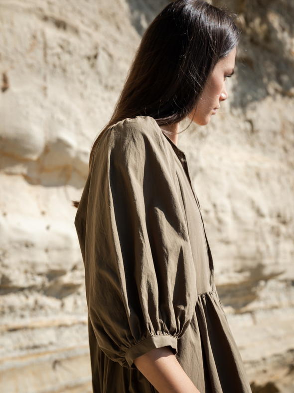 Cotton Midi Dress
