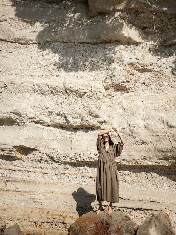 Cotton Midi Dress