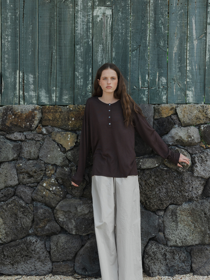Knit Henley Top