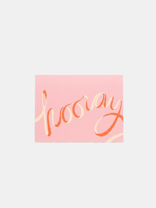 Hooray Pink Card