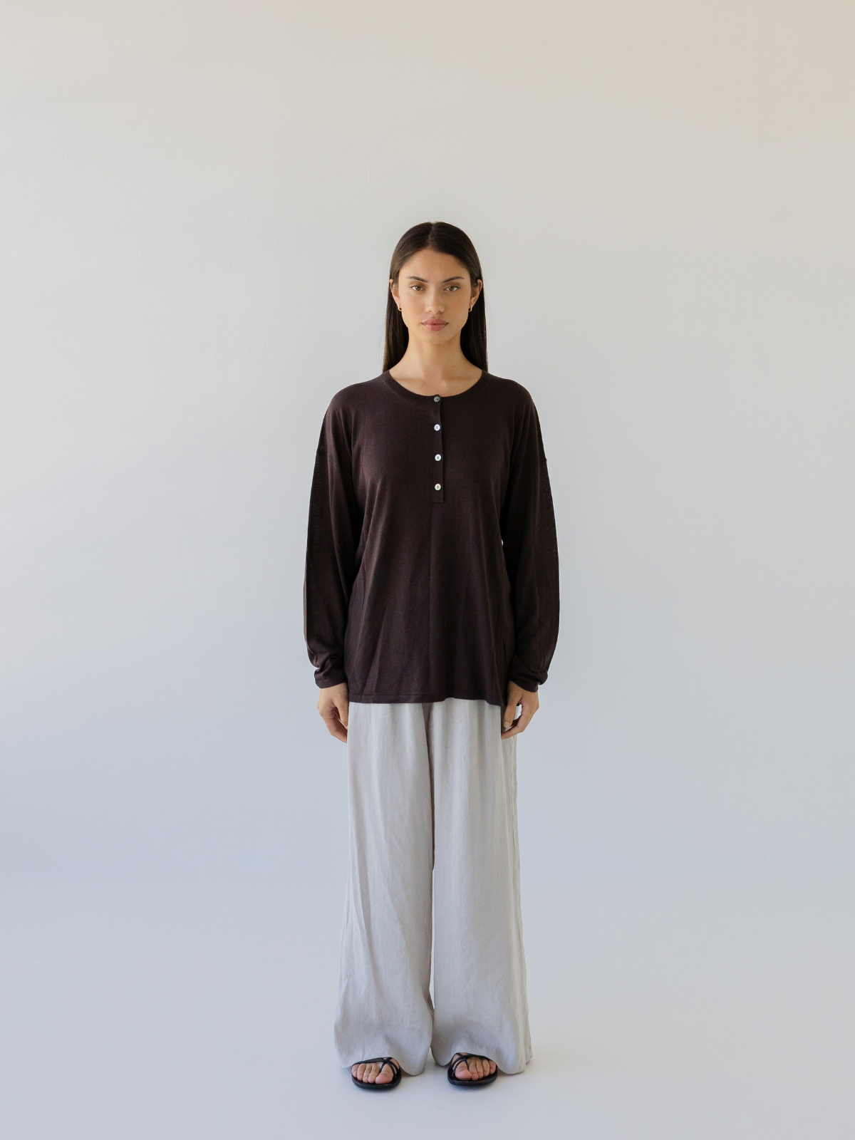 Knit Henley Top