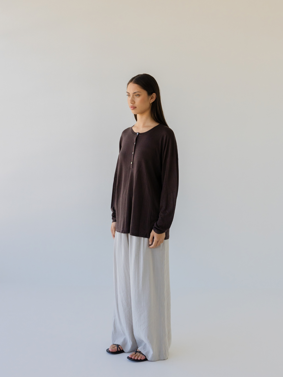 Knit Henley Top