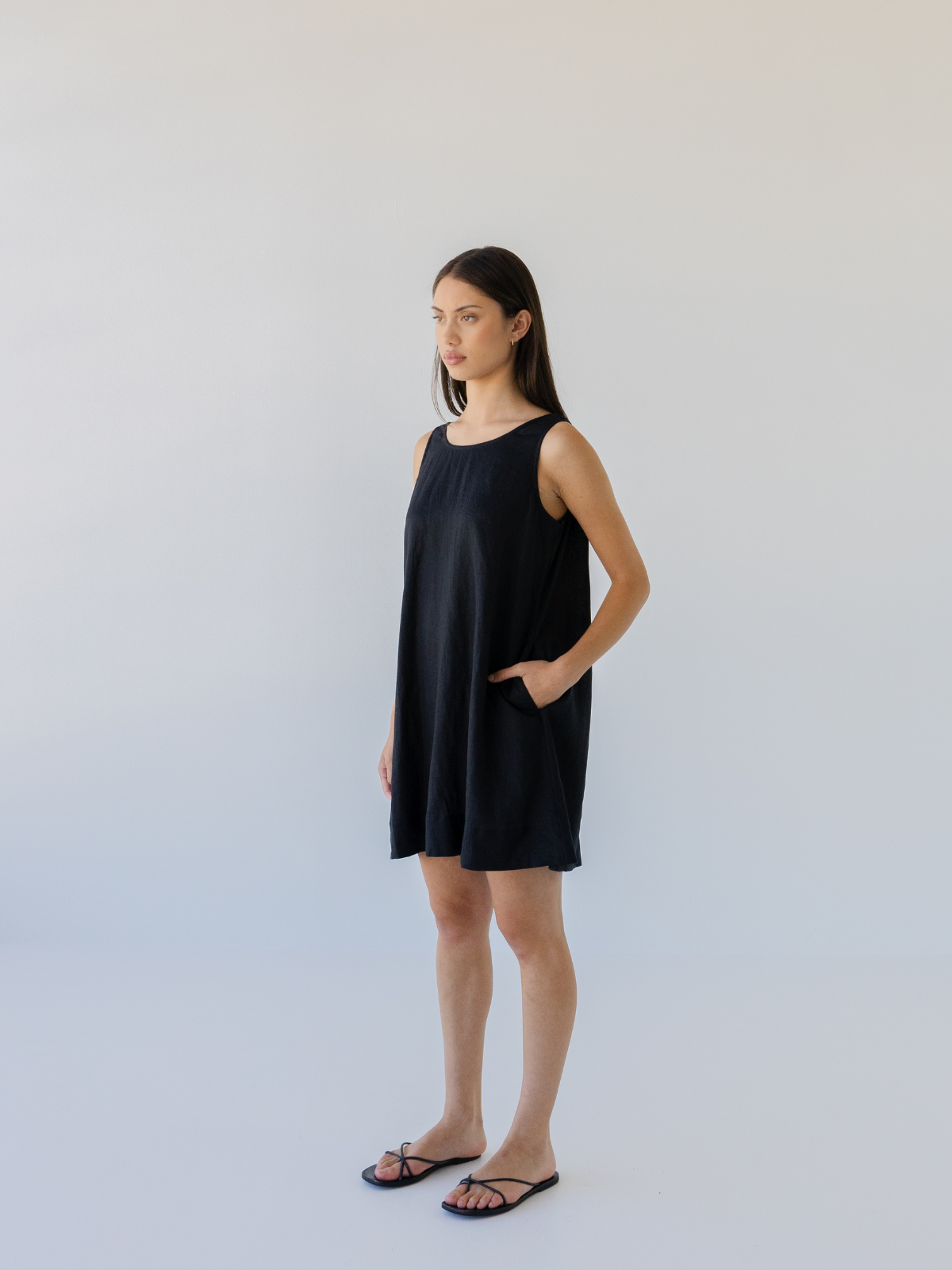 Linen Mini Dress