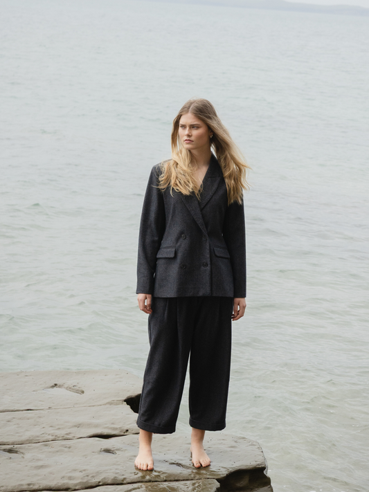 Pleated Pant Wool