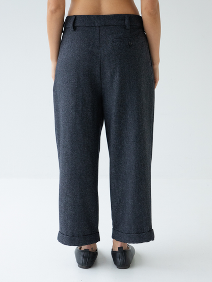 Pleated Pant Wool