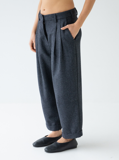 Pleated Pant Wool