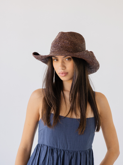 Cowboy Raffia Hat