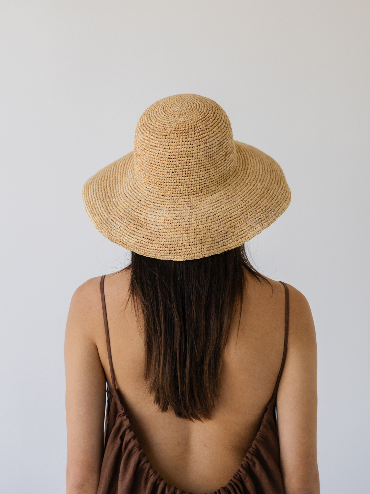 Wide Brim Raffia Hat
