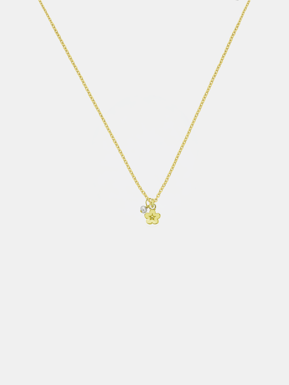 Daisy Day w. Pearl Necklace