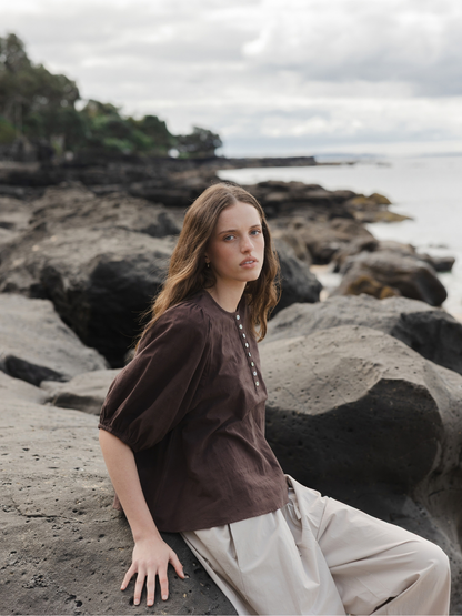Shell Buttons Blouse