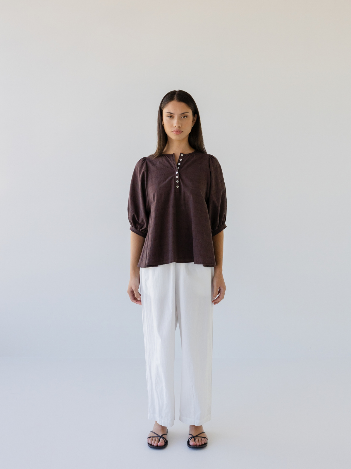 Shell Buttons Blouse