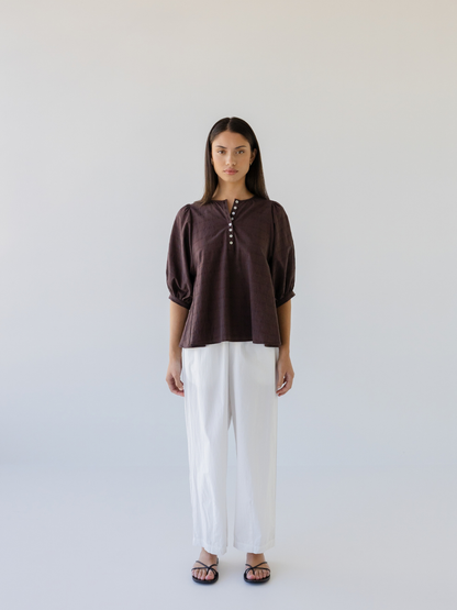 Shell Buttons Blouse