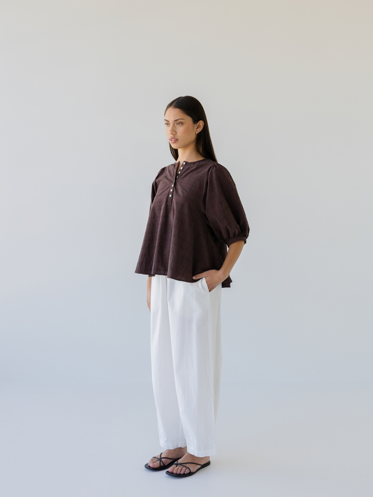 Shell Buttons Blouse