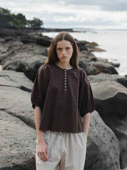 Shell Buttons Blouse