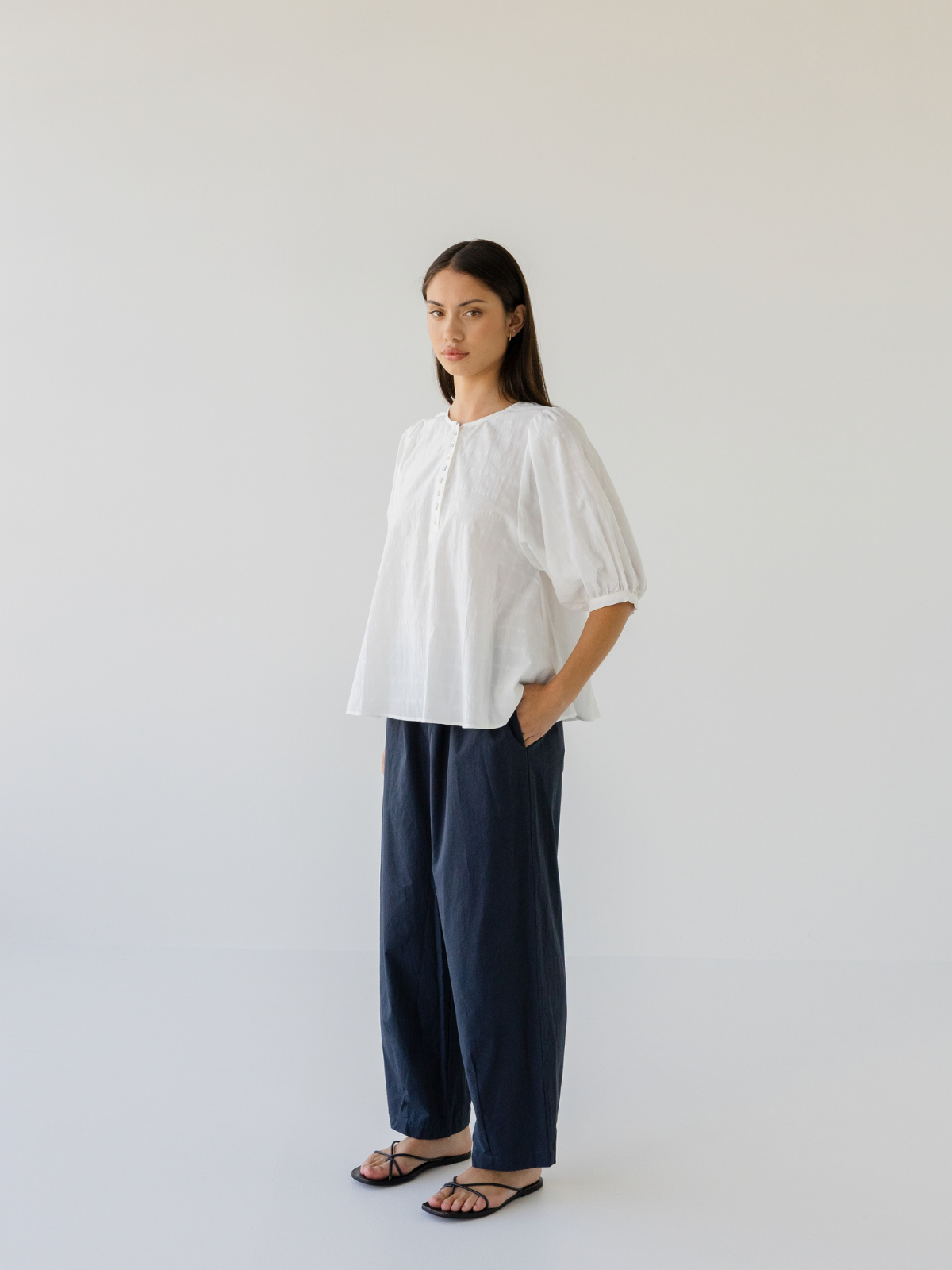 Shell Buttons Blouse