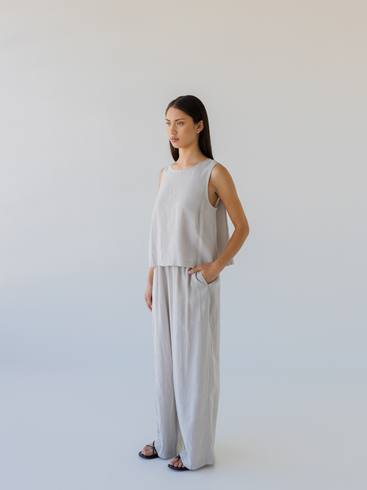 Shell Buttons Top Silky