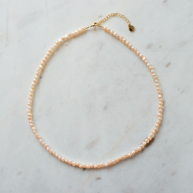 Peachy in Pearls Necklace