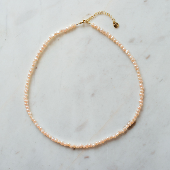 Peachy in Pearls Necklace