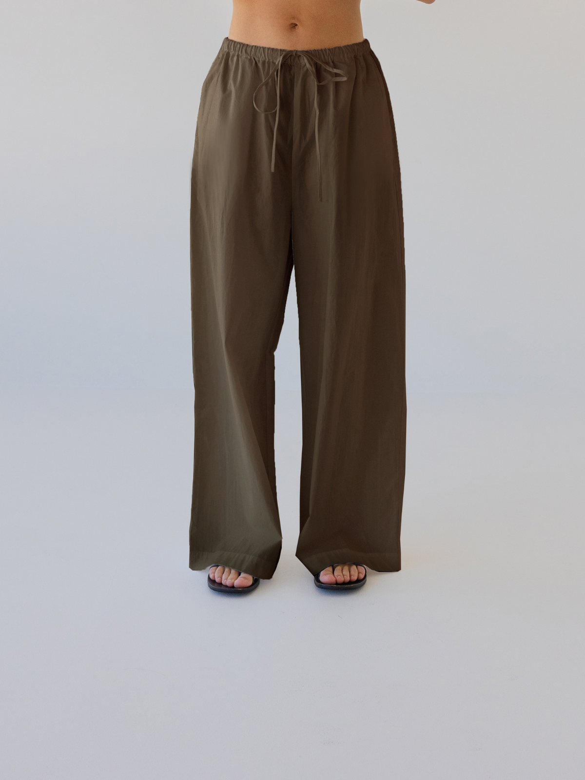 Cotton Wide Leg Pant