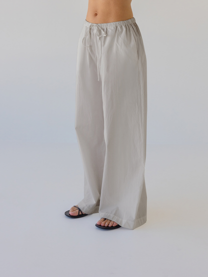 Cotton Wide Leg Pant