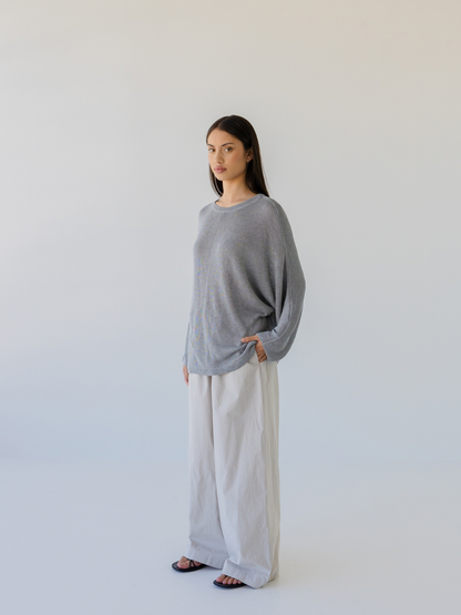 Cotton Wide Leg Pant
