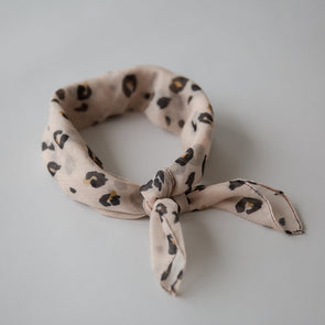 Leopard Mini Scarf Blush