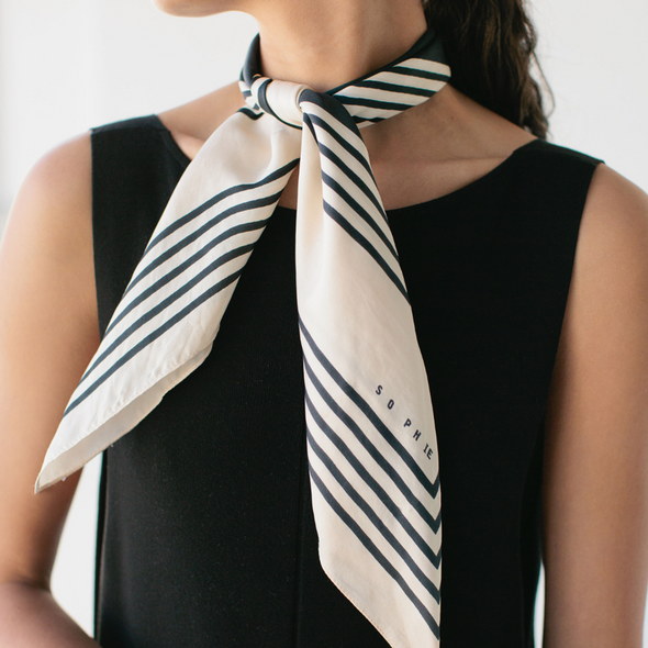 Lovely Lines Silk Scarf