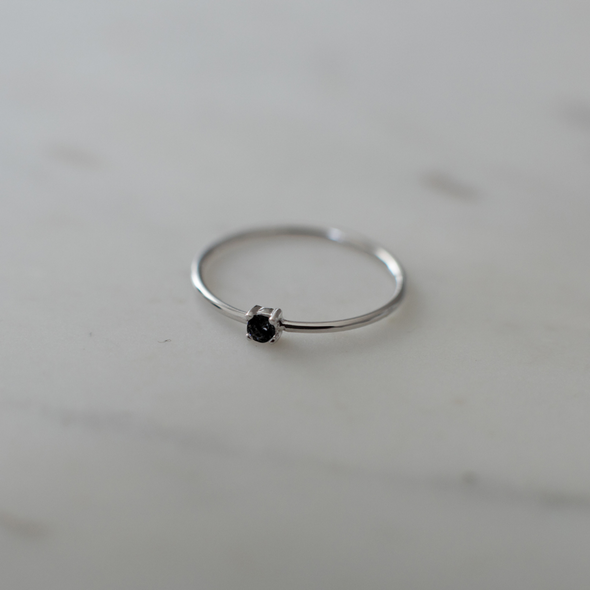 Mini Rock Ring Black
